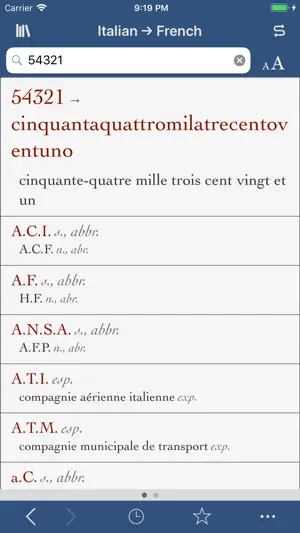 Ultralingua French-Italian screenshot 3