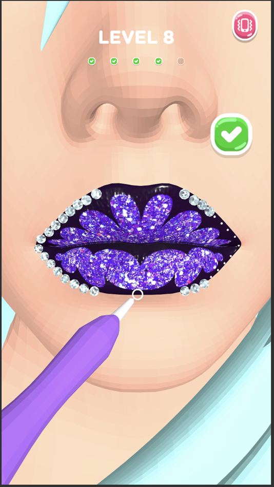 #4. Lip Art 3D (iOS) By: Zplay (Beijing) Info. Tech. Co.,Ltd.