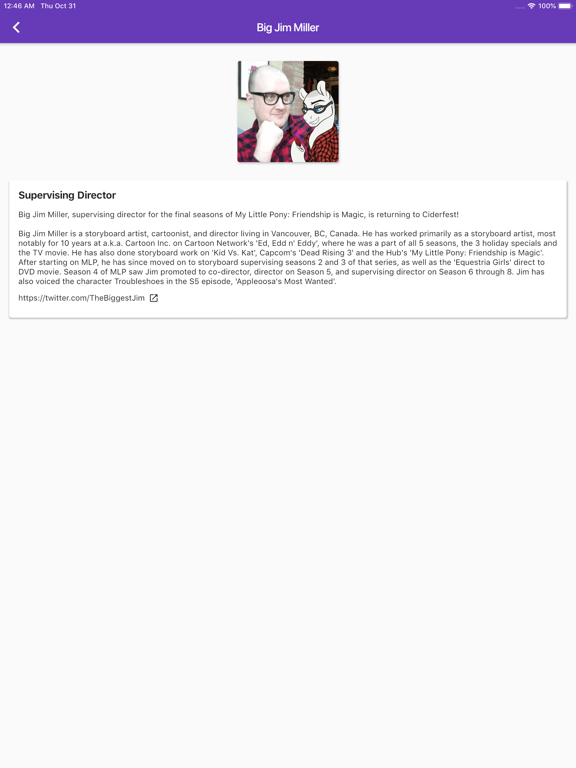 Ponyville Ciderfest Convention iPad screenshot 4 - Reference app