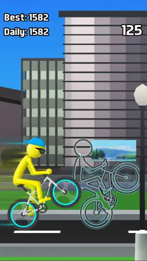 Stickman Bike Wheelie screenshot 2