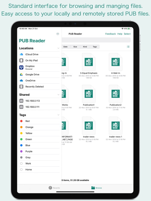 PUB Reader - for MS Publisher iPad screenshot