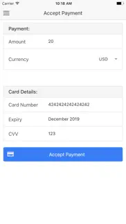 credit card payment iphone screenshot 2
