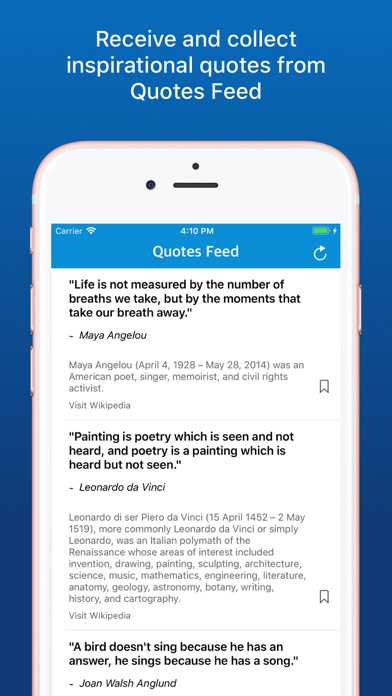 inspirQuotes: Inspiring quotes Screenshot