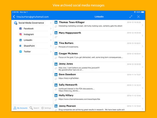 Retain Archive iPad screenshot