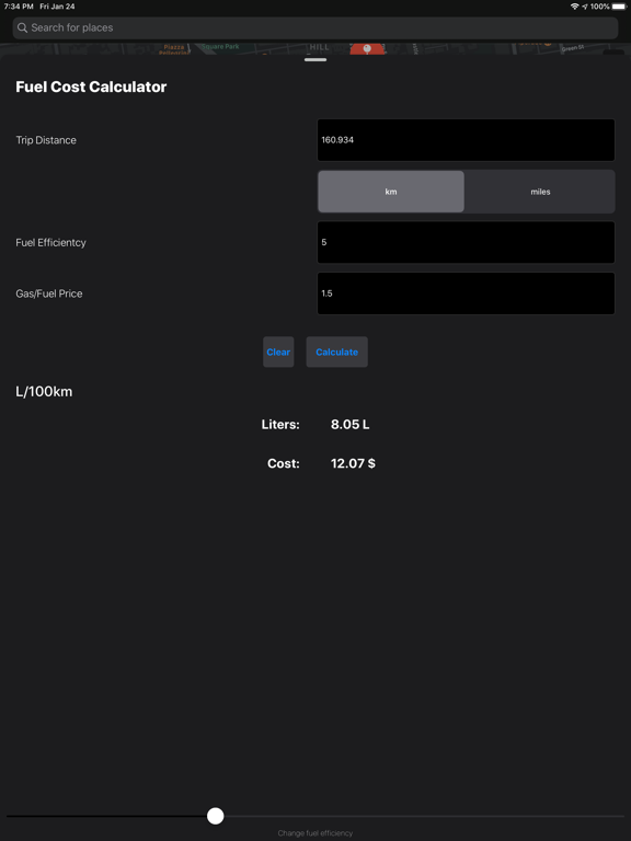 Screenshot #6 pour Fuel Cost Calculator - Maps