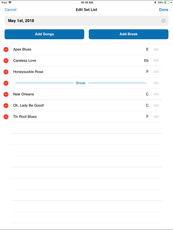 Screenshot #6 pour Set List Manager