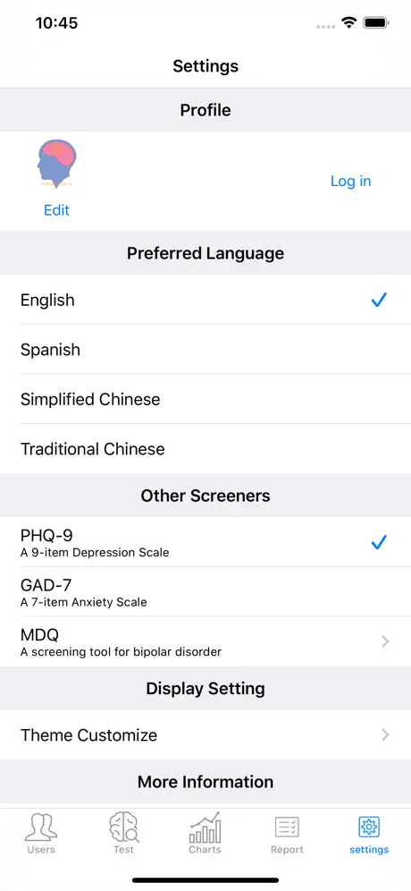Simple Depression Test
