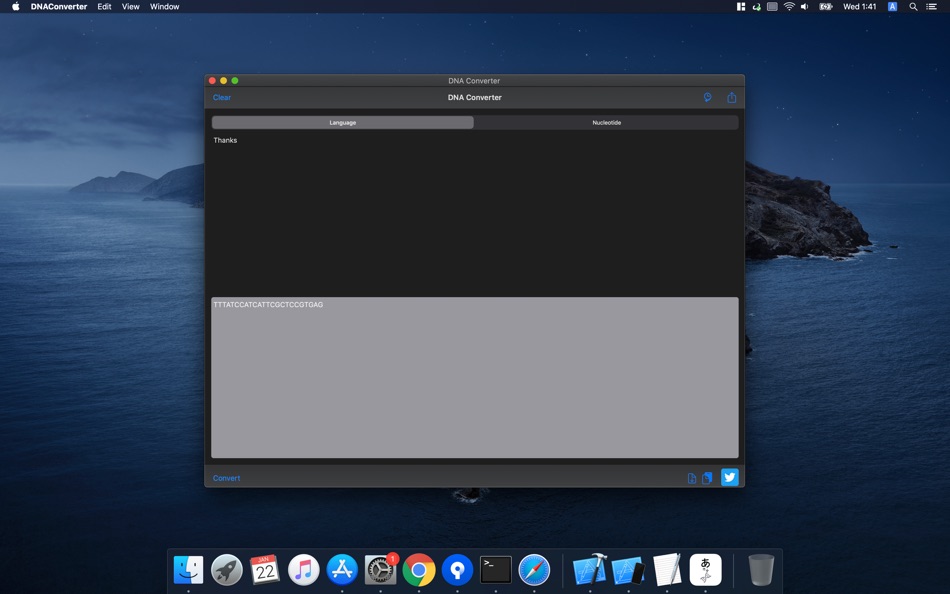 #1. DNAConverter (macOS) 由: makoto amijima