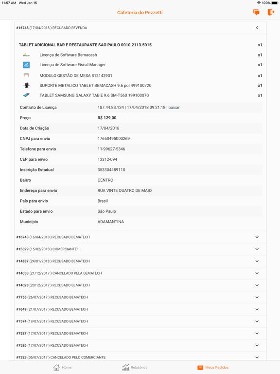 Meu Eleve iPad screenshot