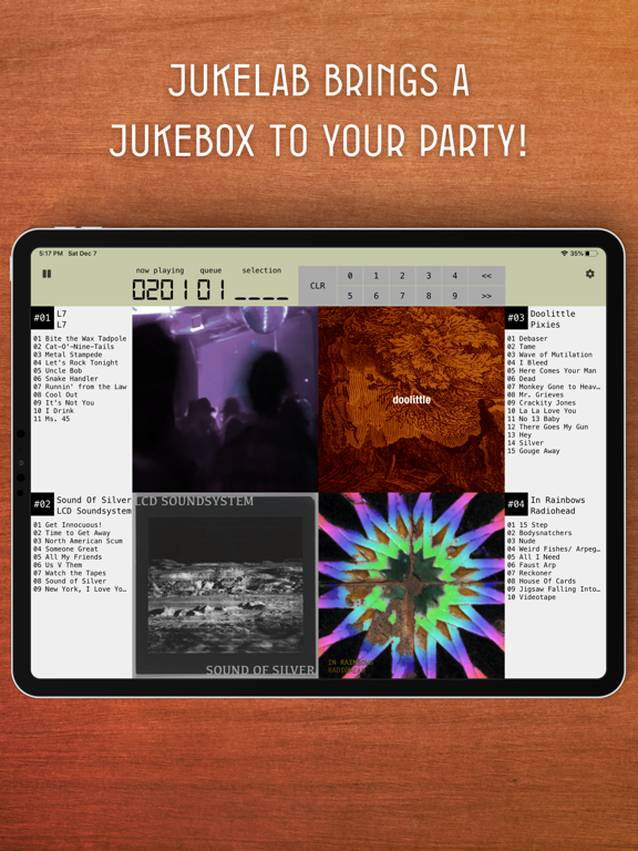 JukeLab iPad screenshot 1 - Music app