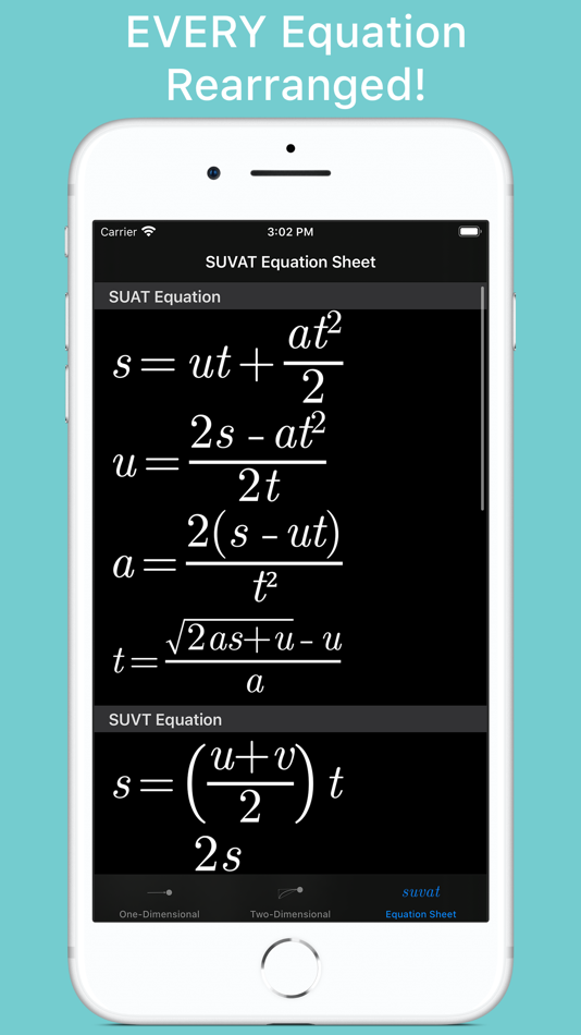 #5. SUVAT Solver (iOS) By: Dylan Houston