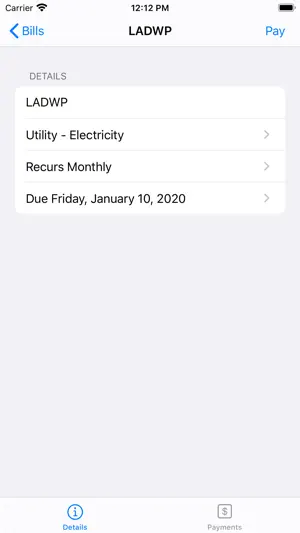 Bill Payments screenshot 2