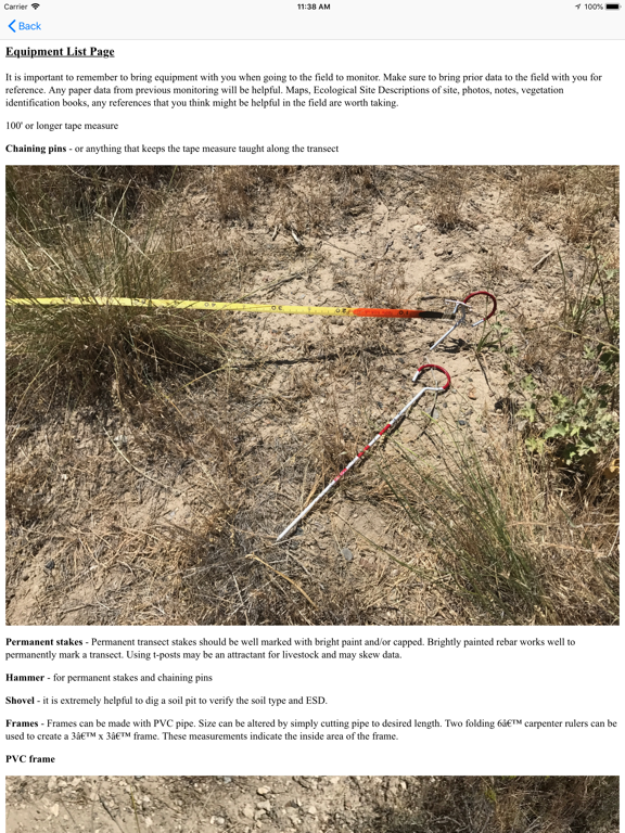 Rangeland Health Monitoring iPad screenshot 4 - Productivity app