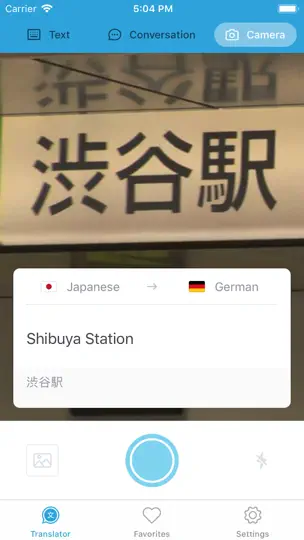 Screenshot von Übersetzer · auf dem iPhone 3