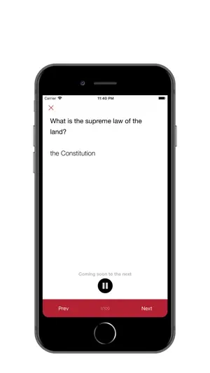 U.S. Civics Test with Audio screenshot 3