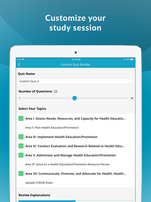 CHES® Exam Prep & Review iPad screenshot 4 - Medical app