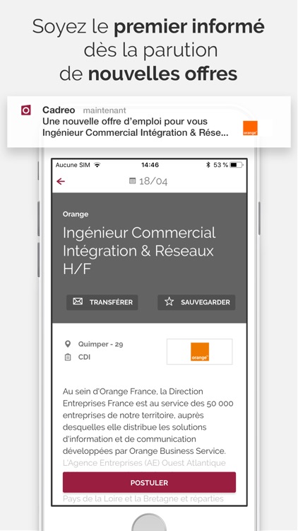 Cadreo : Offres d'emploi cadre screenshot-3