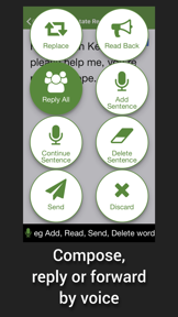 Speaking Email - voice reader screenshot