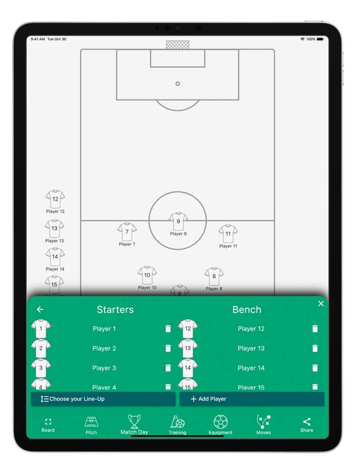 Football Tactic Board moves