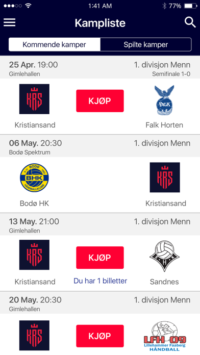Screenshot #2 pour Kristiansand Topp Håndball