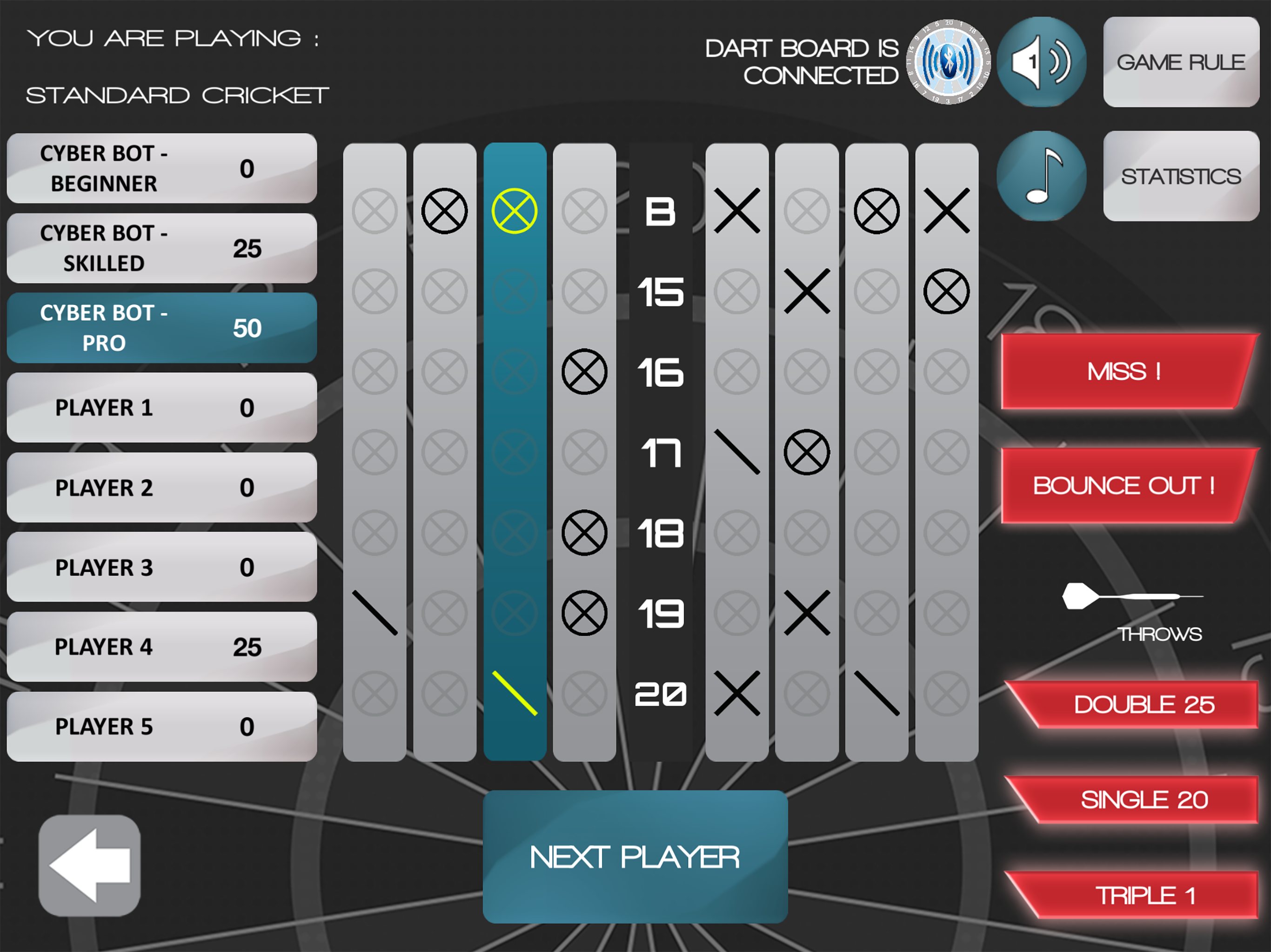 Smartness Electronic Dartboard