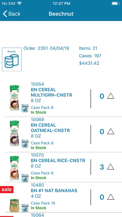 GT Mobile Order Entry System