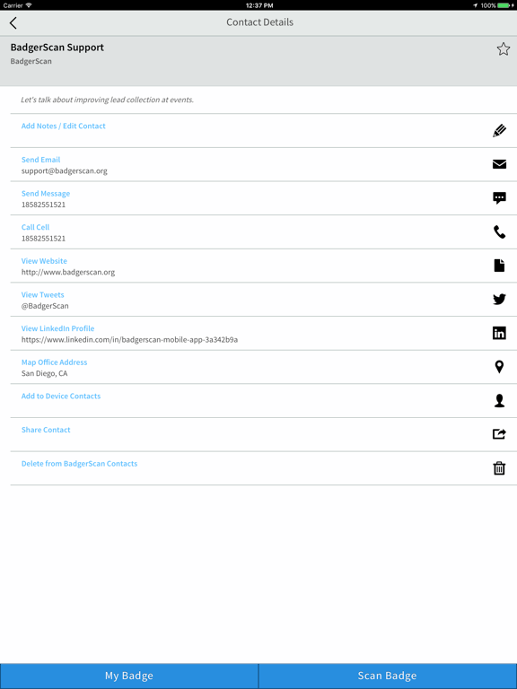 Screenshot #5 pour BadgerScan