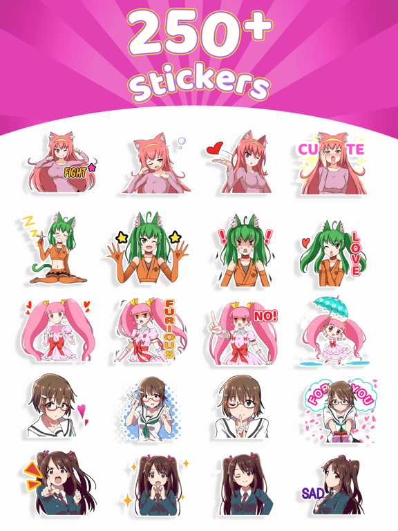 Screenshot #6 pour Anime Stickers ⋆