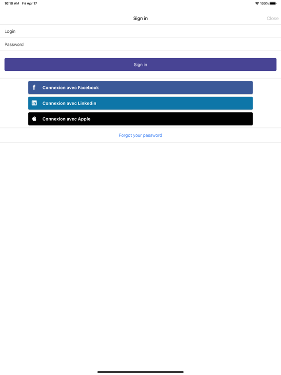AIEM iPad screenshot