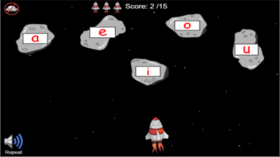 Short Vowel Rocket Game Screenshots