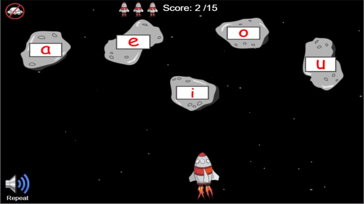 Short Vowel Rocket Game
