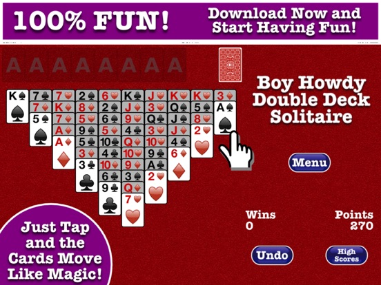 Play Double Klondike Solitaire