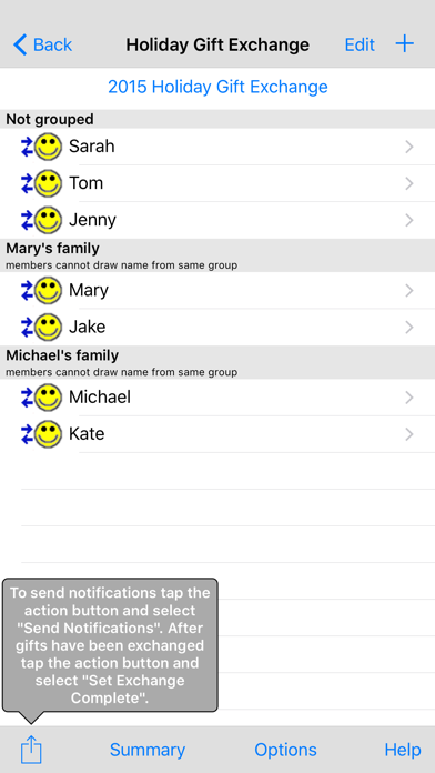 Screenshot #1 pour Gift Exchange Lite