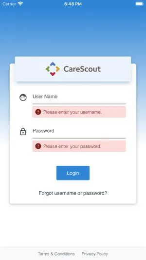 CareScout Portal screenshot 1