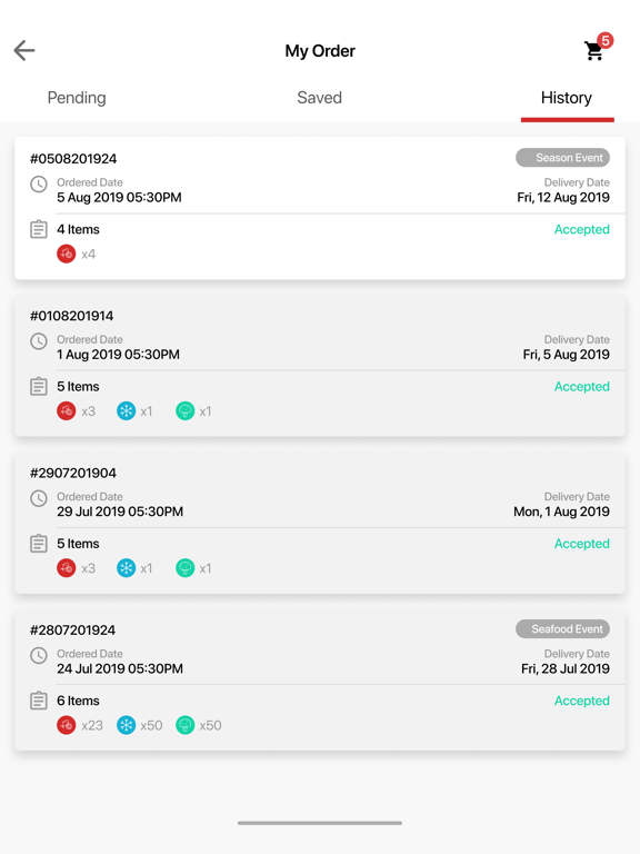 Screenshot #4 pour NOP - Nichiryo Ordering Platfo