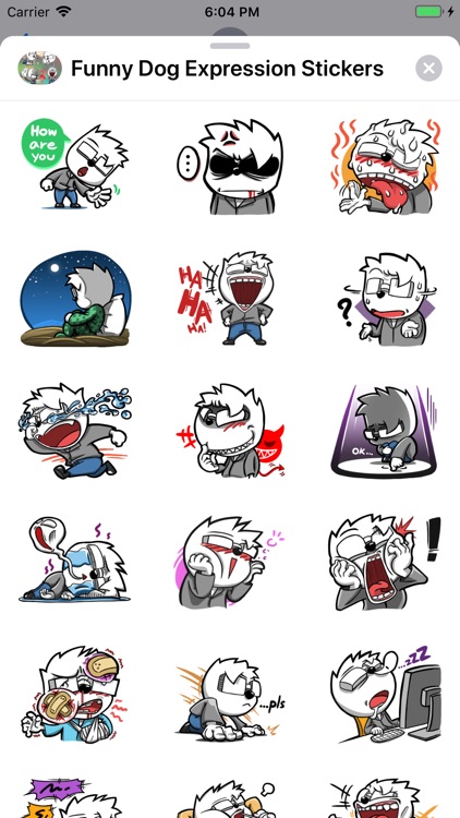 Funny Dog Expression Stickers