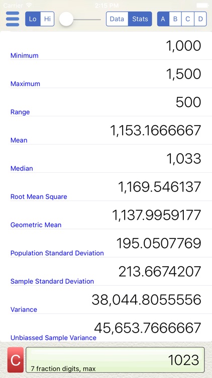 Talking Statistics Calculator