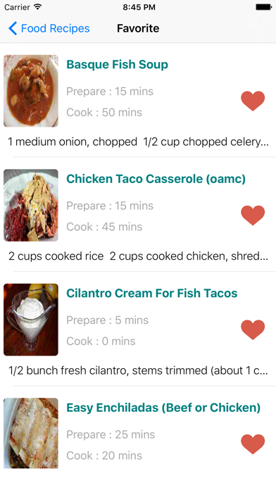 Food Recipe World Screenshot