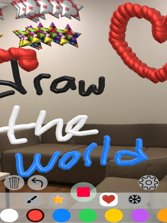 Draw The World : 3D AR iPad screenshot 1 - Entertainment app