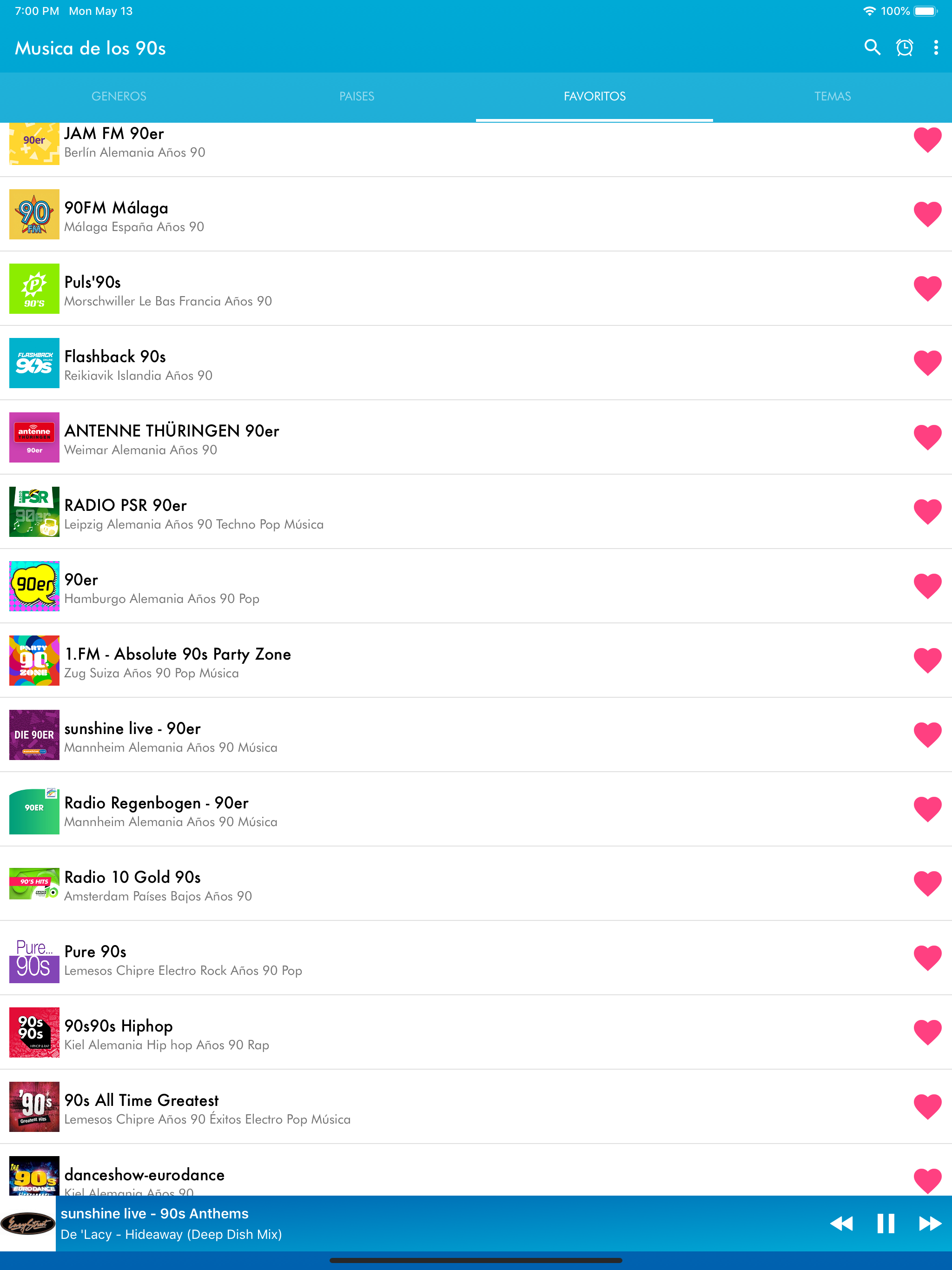 Musica de los 90s