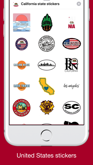 California emoji USA stickers screenshot 3