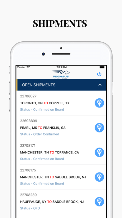 PLG Freight Management Screenshot