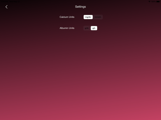 Calcium Correction iPad screenshot 9 - Medical app