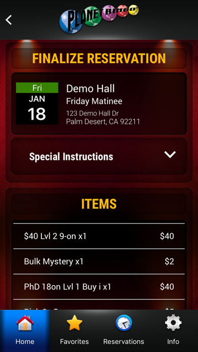 Planet Bingo Mobile Screenshot