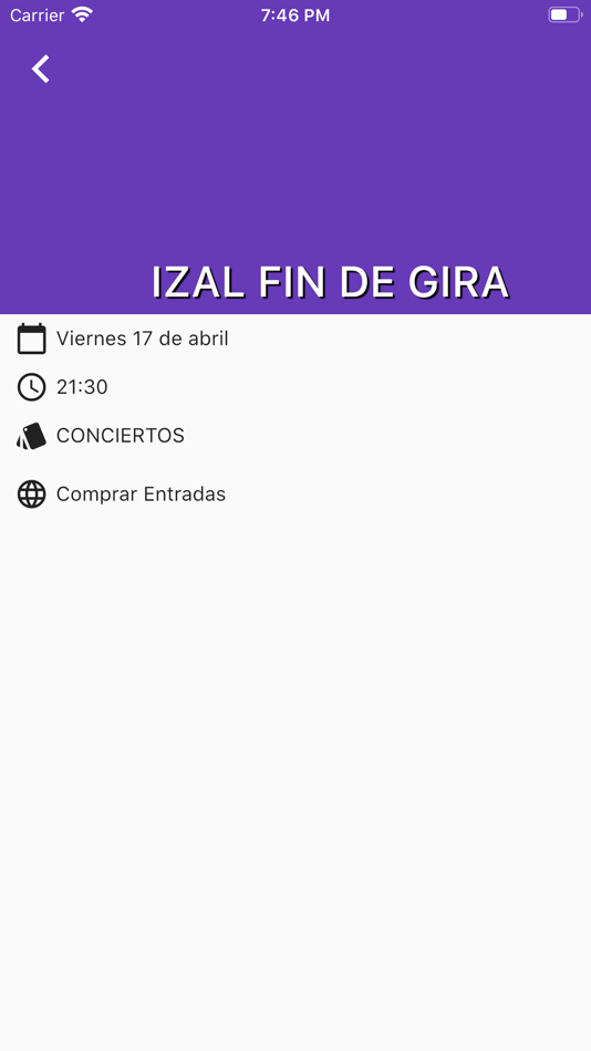 #3. Eventos WiZink (iOS) Podle: Light Concept Apps S.L.