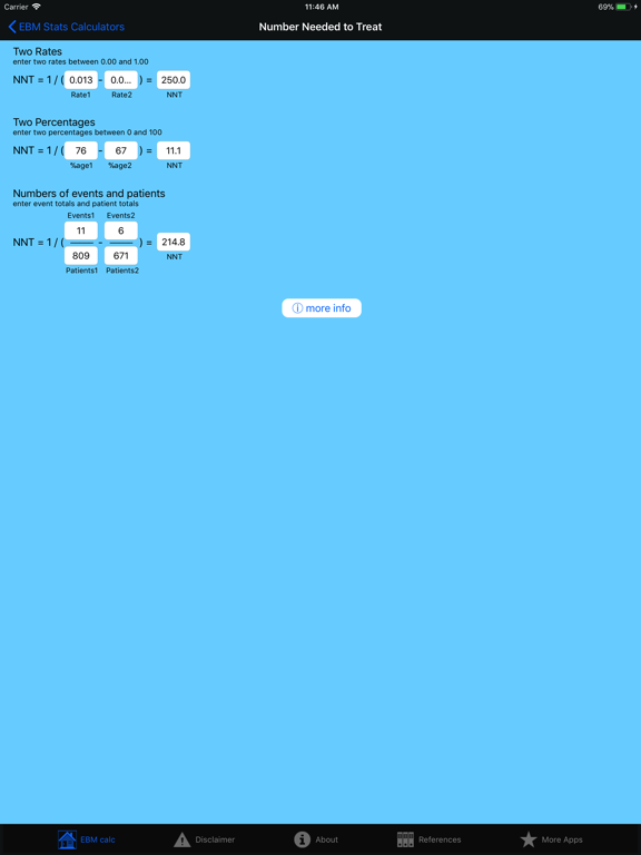 Screenshot #6 pour EBM Stats Calc