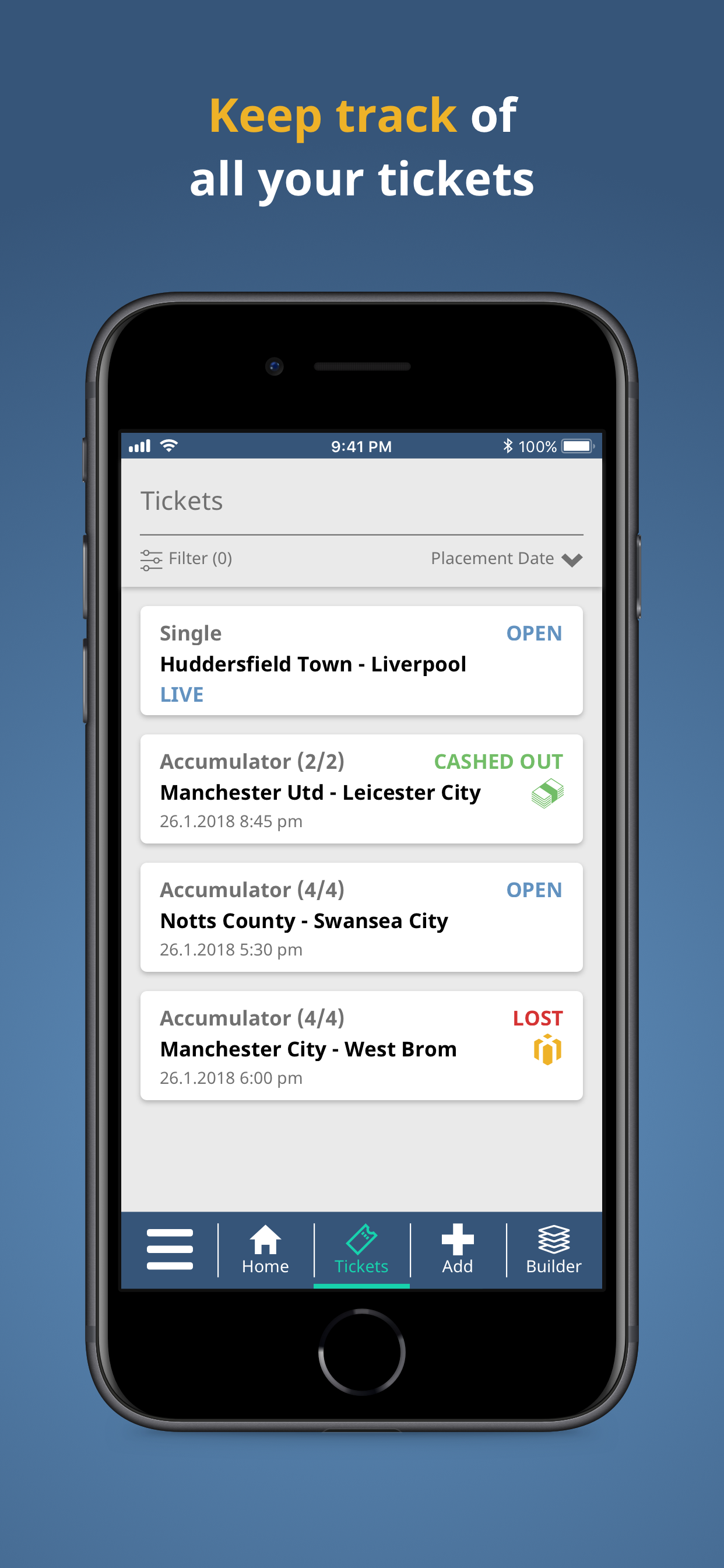 BackhouseBet Bet Tracker screenshot 3