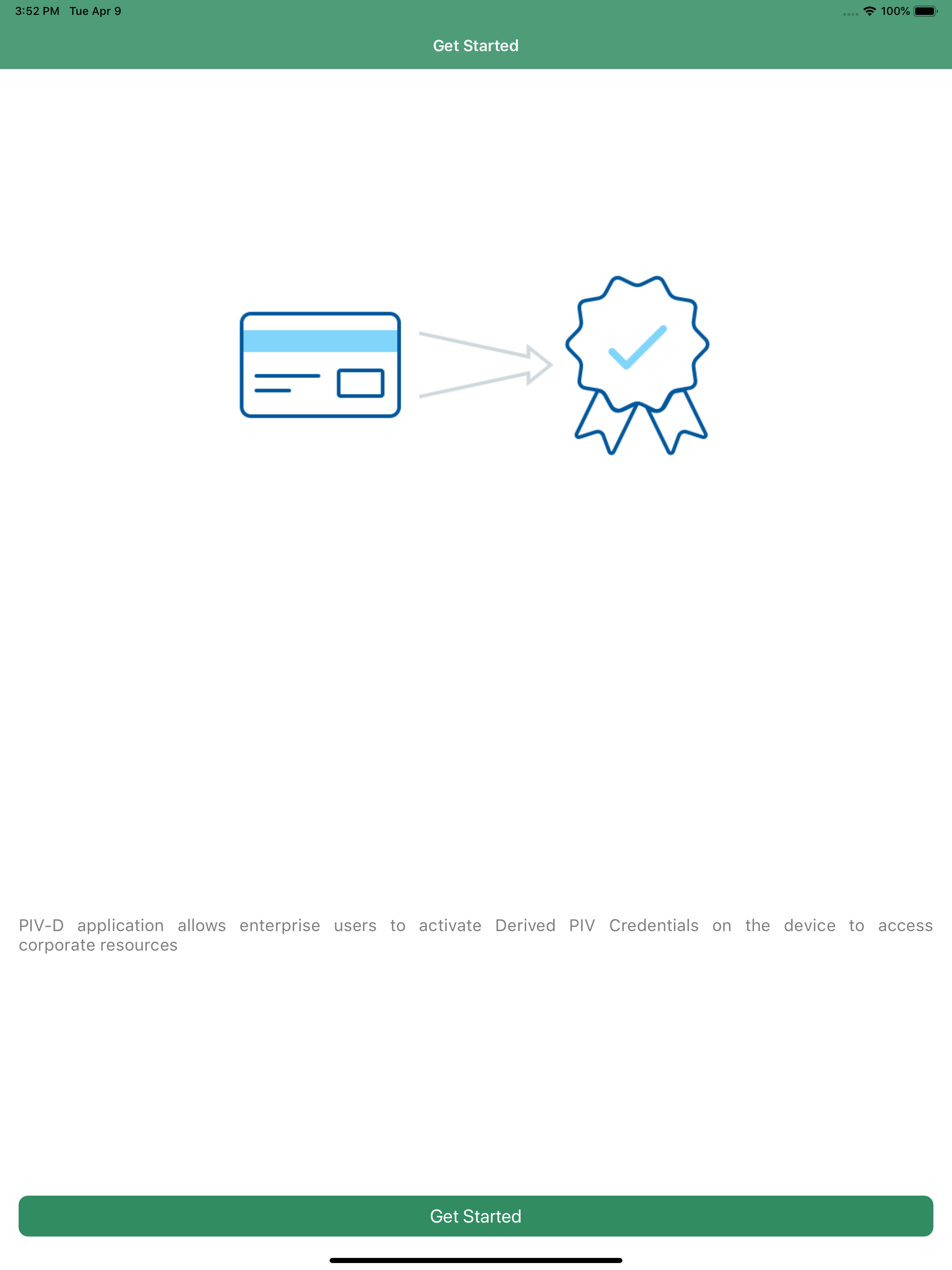 IBM MaaS360 PIV-D screenshot 3