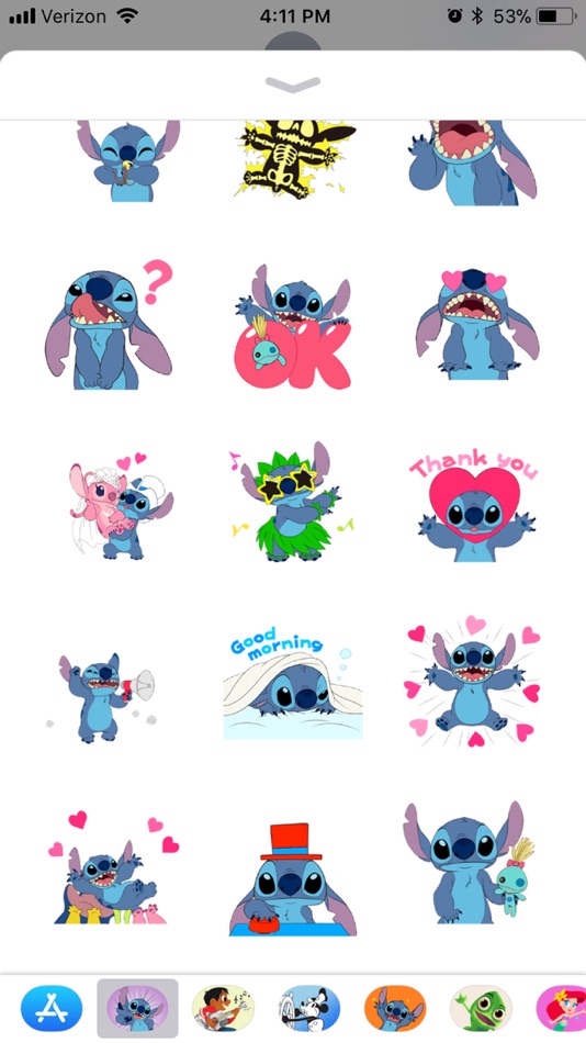 #5. Disney Stickers: Stitch Pack 2 (iOS) Por: Disney
