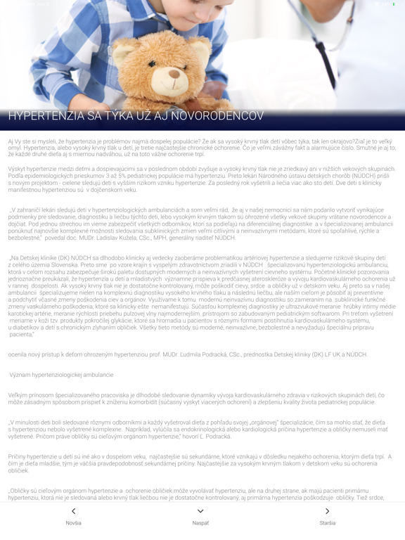 NUDCH iPad screenshot 1 - Medical app